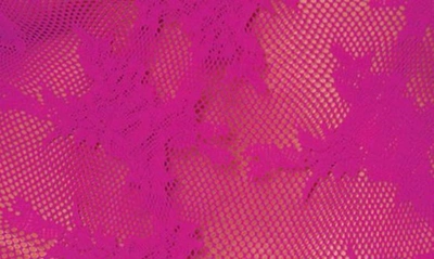 Dreamgirl Fishnet Glove Body Stocking In Azalea