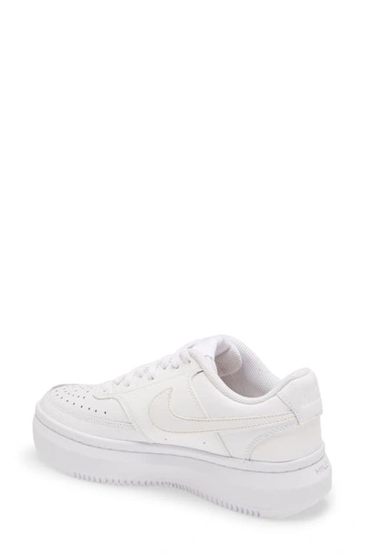 Shop Nike Court Vision Alta Platform Sneaker In White/white