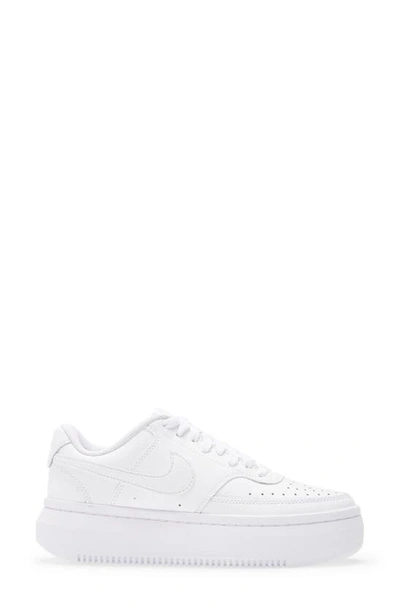 Shop Nike Court Vision Alta Platform Sneaker In White/white
