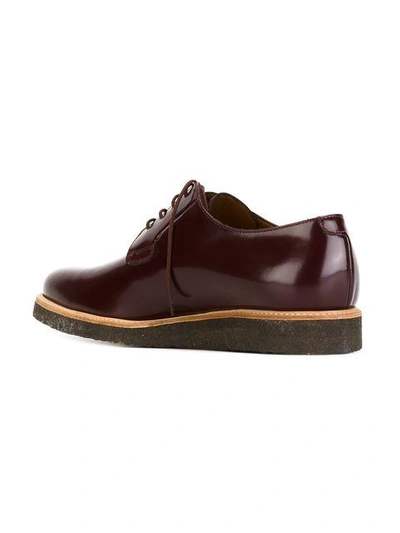 Shop Common Projects Classic Lace-up Shoes In Red