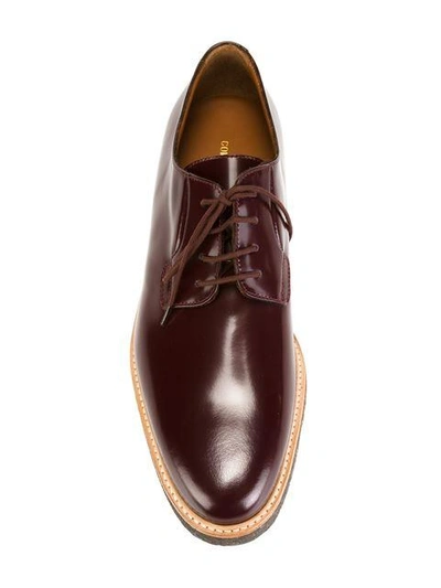 Shop Common Projects Classic Lace-up Shoes In Red