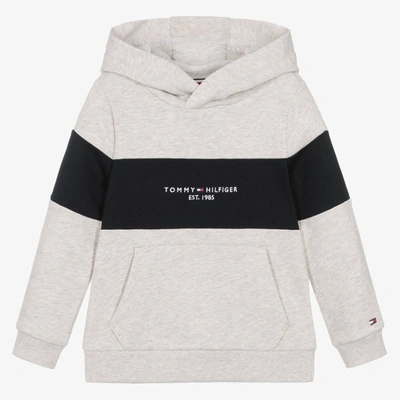 Tommy Hilfiger Kids Boys Grey Marl Cotton Hoodie ModeSens
