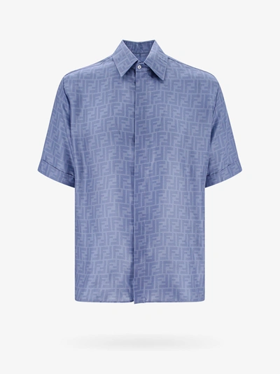 Shop Fendi Shirt In Blue