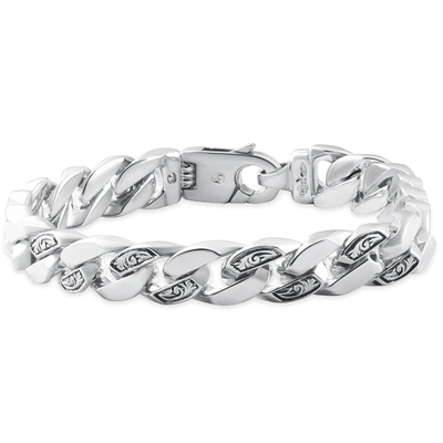 Pompeii3 Men's Designed Link 14k Gold (79gram) Or Platinum (127gram) 10.5mm Bracelet 9.25 In Multi