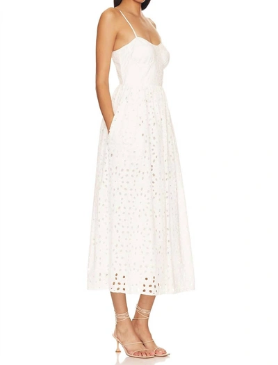 Shop Karina Grimaldi Kaur Eyelet Dress In White