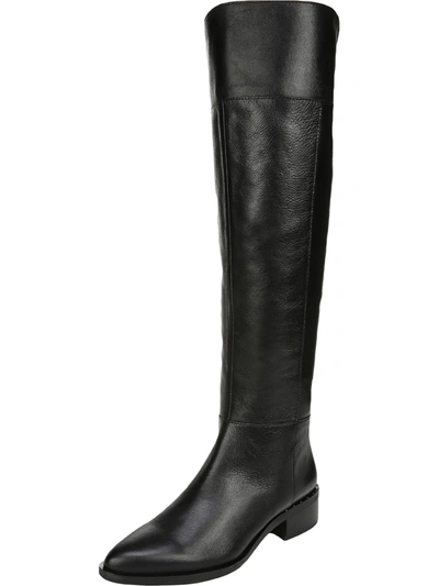 Shop Franco Sarto Daya Womens Leather Block Heel Over-the-knee Boots In Black
