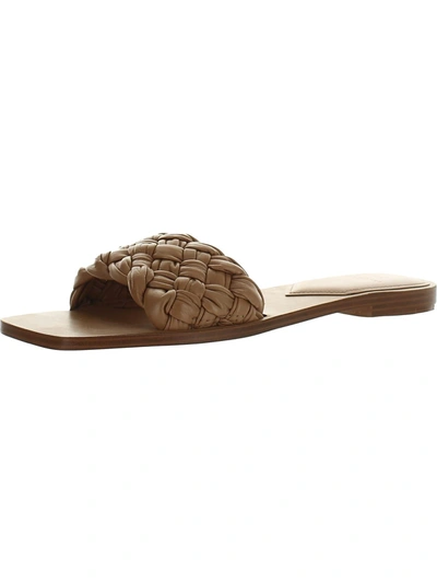 Shop Marc Fisher Ltd Reanna Womens Leather Square Toe Slide Sandals In Multi