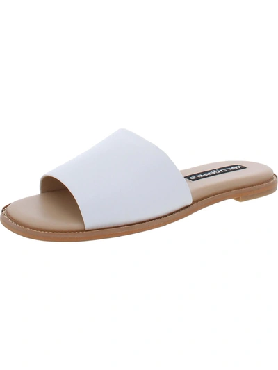 Shop Karl Lagerfeld Gloria Womens Flat Sandals In White