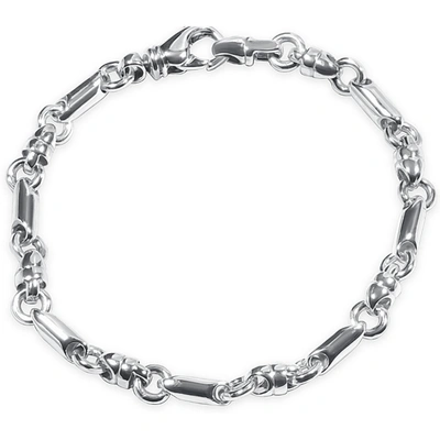 Pompeii3 Men's Link 14k Gold (24gram) Or Platinum (38gram) 5mm Bracelet 9.5" In Multi
