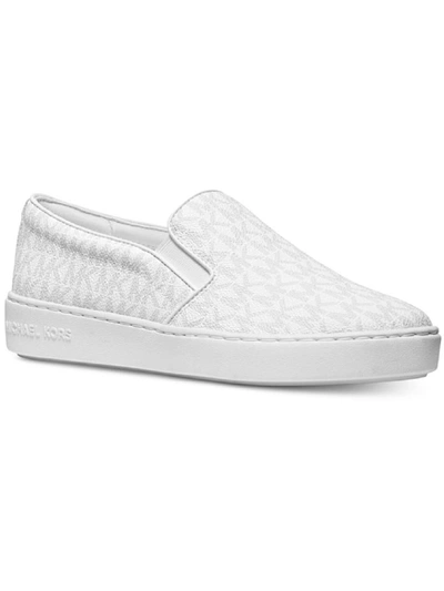 Shop Michael Michael Kors Keaton Slip On Womens Signature Slip On Casual And Fashion Sneakers In White