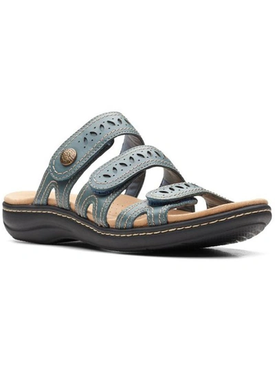 Shop Clarks Laurieann Dee Womens Leather Comfort Flat Sandals In Multi