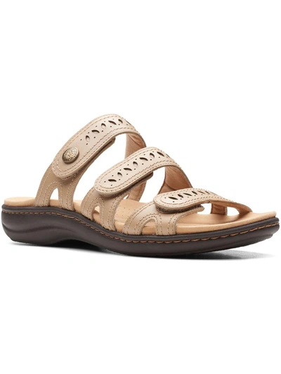 Shop Clarks Laurieann Dee Womens Leather Comfort Flat Sandals In Multi