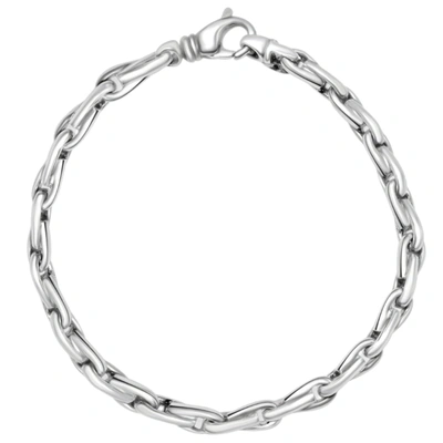 Pompeii3 Men's 14k Gold (30gram) Or Platinum (48gram) 5.5mm Link Bracelet 8.5" In Multi