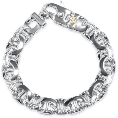 Pompeii3 Men's Designed Link 14k Gold (75gram) Or Platinum (121gram) 12.5mm Bracelet 8.5" In Multi