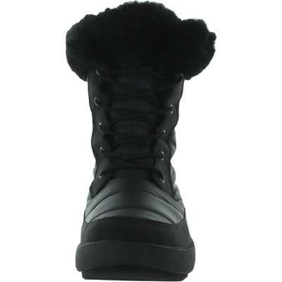 Shop Sperry Bearing Plushwave Boot Womens Nylon Ankle Winter & Snow Boots In Black