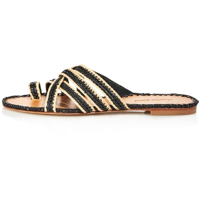 Shop Charles David Session Womens Suede Toe Loop Flat Sandals In Multi