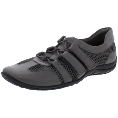 Walking Cradles Audio Womens Leather Athleisure Fashion Sneakers In Grey