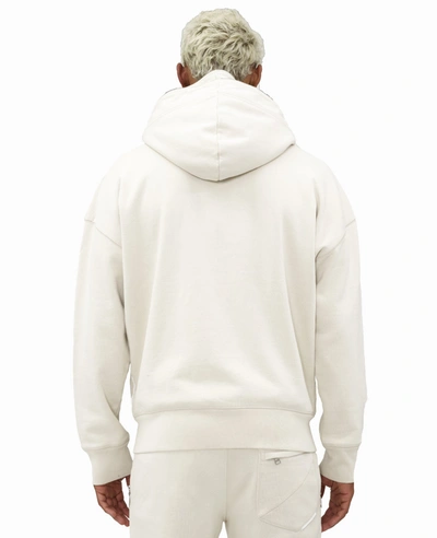 Shop Hvman Double Hood Sweatshirt In White