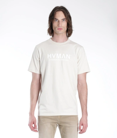 Shop Hvman Basic Logo Tee In White