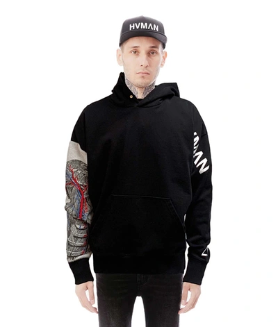Shop Hvman Pullover Sweatshirt In Black