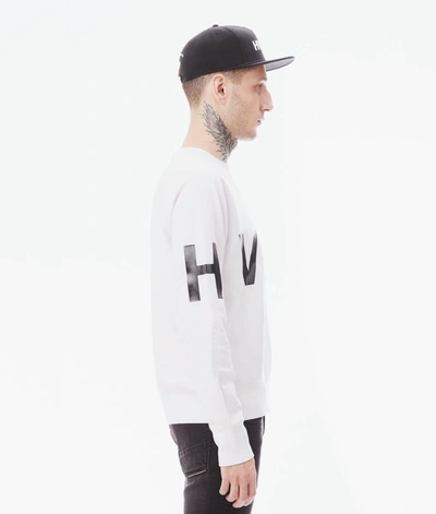Shop Hvman Crew Neck Sweatshirt In White
