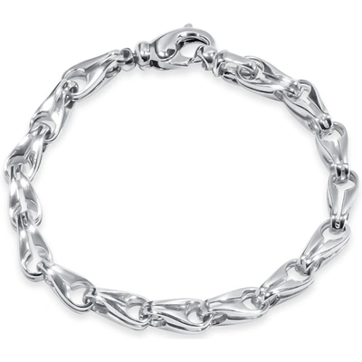 Pompeii3 Men's 14k Gold (31gram) Or Platinum (51gram) 6.5mm Link Bracelet 8.5" In Multi
