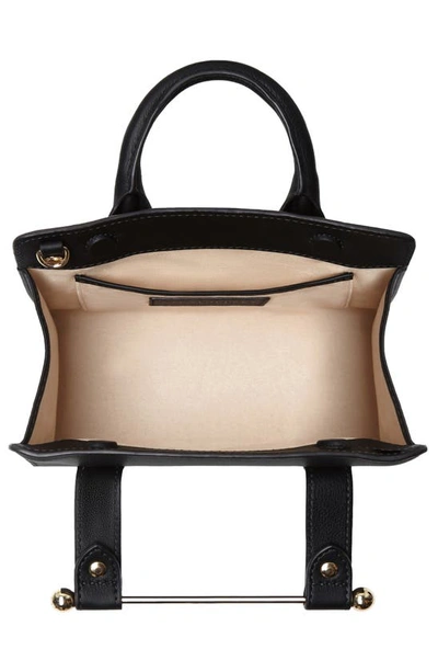 Strathberry Nano Leather Tote In Black