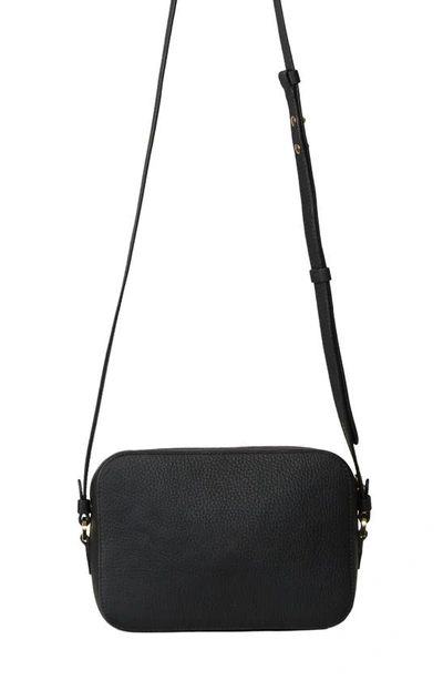 Shop Strathberry Mosaic Leather Crossbody Camera Bag In Black