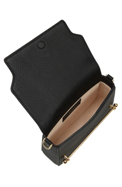 Shop Strathberry Ace Mini Leather Crossbody Bag In Black
