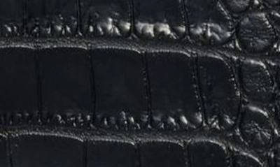 Shop Tom Ford Mini Jennifer Croc Embossed Leather Shoulder Bag In Black