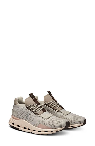 On Cloudnova Sneaker In Pearl/ Shell