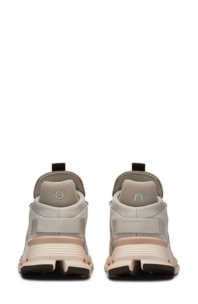 On Cloudnova Sneaker In Pearl/ Shell
