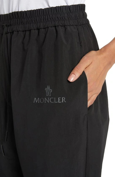 Shop Moncler Logo Joggers In Black