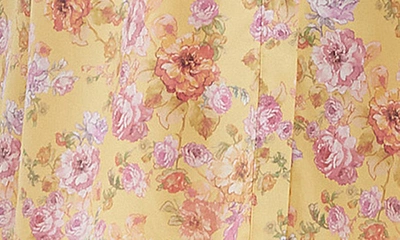 House Of Cb Womens Butter Print Tatiana Floral-print Cotton-blend Midi Dress In Butter Print