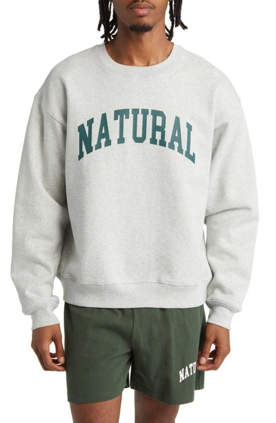 Shop Museum Of Peace And Quiet Natural Crewneck Sweatshirt In Heather