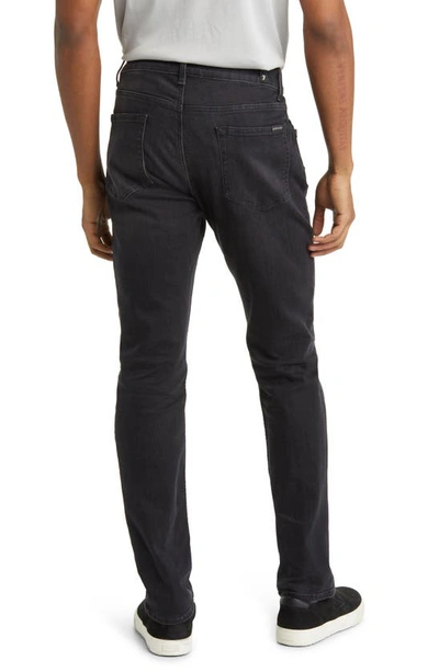 Shop 7 For All Mankind Slimmy Tapered Slim Fit Jeans In Washedblk