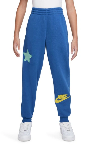 Shop Nike Kids' Sportswear Club Fleece Joggers In Game Royal/ Emerald/ Yellow