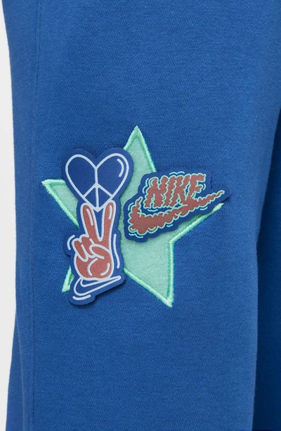 Shop Nike Kids' Sportswear Club Fleece Joggers In Game Royal/ Emerald/ Yellow