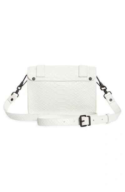 Shop Proenza Schouler Mini Ps1 Suede Crossbody Bag In Optic White