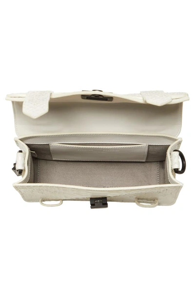 Shop Proenza Schouler Mini Ps1 Suede Crossbody Bag In Optic White