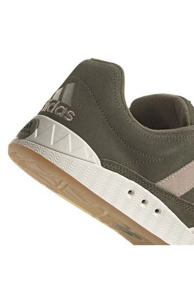 Shop Adidas Originals Adimatic Sneaker In Olive/ Beige/ Off White