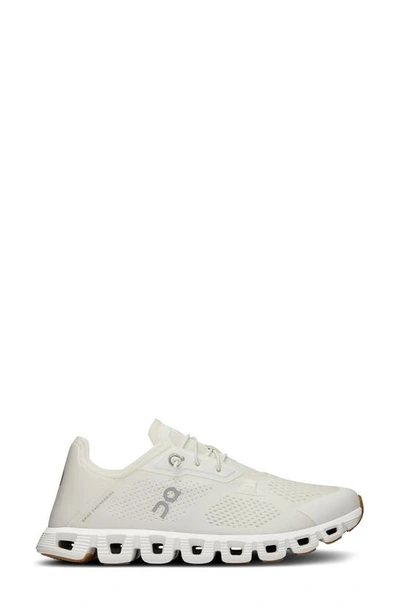On Sneakers With Breathable Mesh Upper In Undyed White/ White