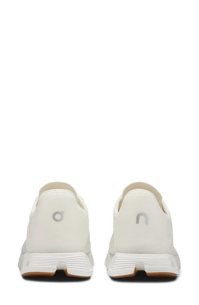 On Sneakers With Breathable Mesh Upper In Undyed White/ White