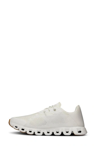 On Sneakers With Breathable Mesh Upper In Undyed White/ White