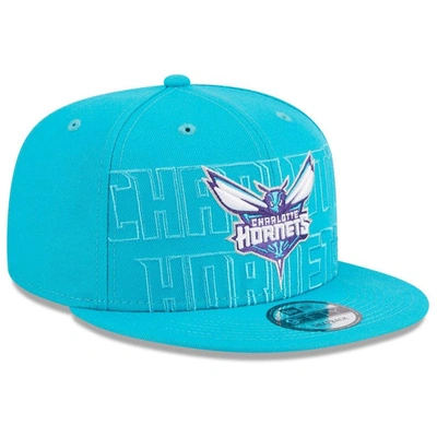 Shop New Era Teal Charlotte Hornets 2023 Nba Draft 9fifty Snapback Hat