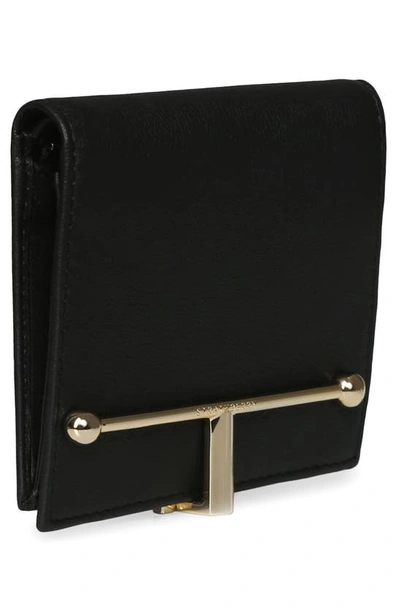 Shop Strathberry Small Melville Leather Bifold Wallet In Black