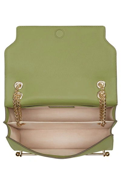 Shop Strathberry East/west Leather Shoulder Bag In Olive