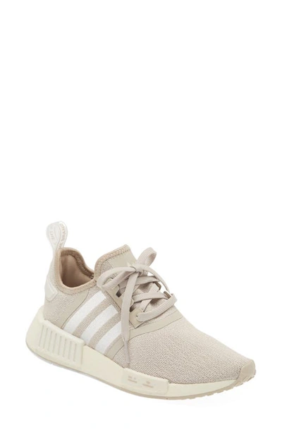 Shop Adidas Originals Nmd R1 Sneaker In Beige/ Off White/ Off White