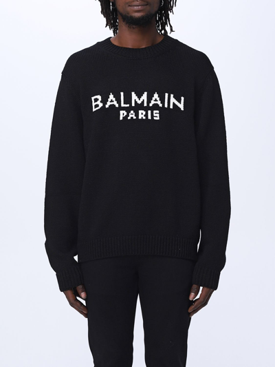 Shop Balmain Sweater In Wool In Natural