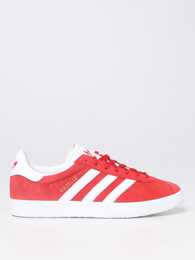 Shop Adidas Originals Gazelle Sneakers In Suede In Red